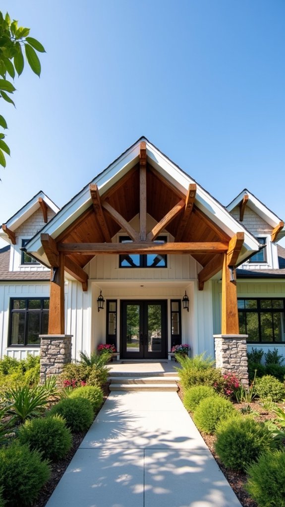 decorative trusses enhance aesthetics
