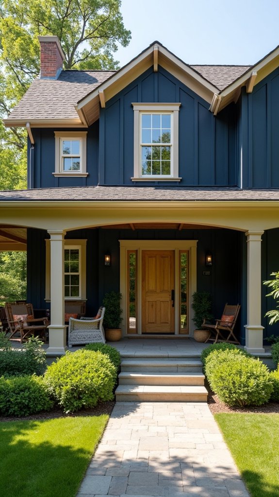 dramatic warm farmhouse colors