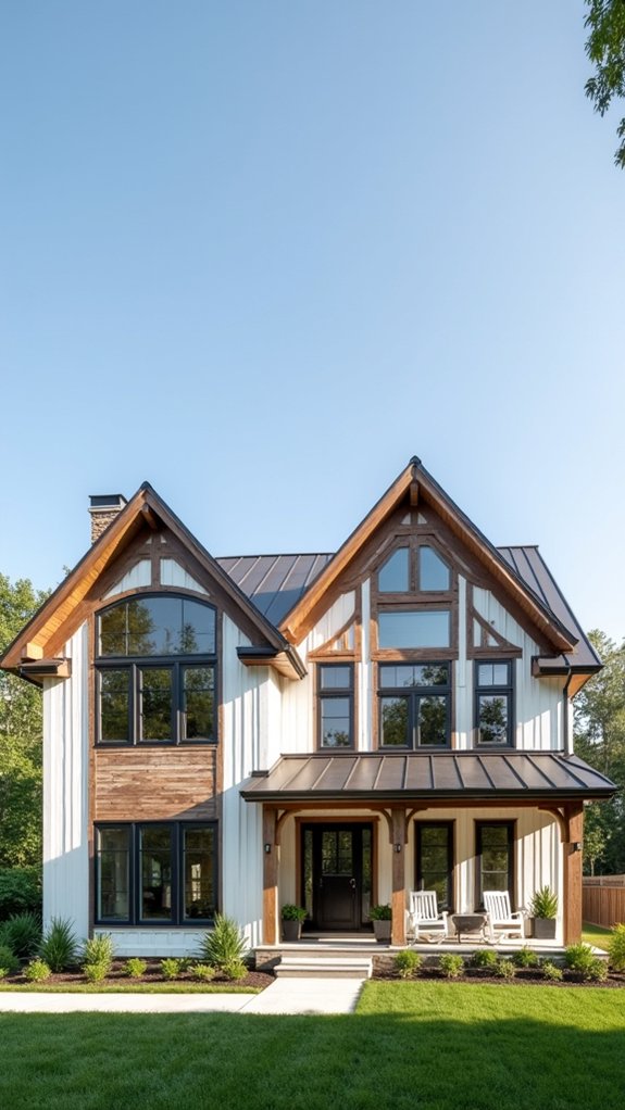 dual gabled roofs charm