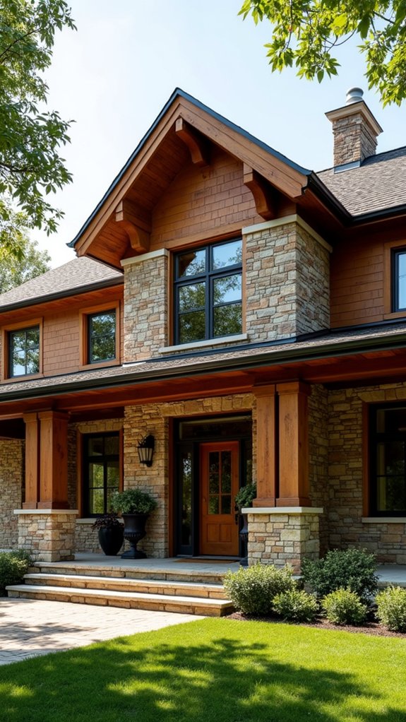 earthy tones and brick