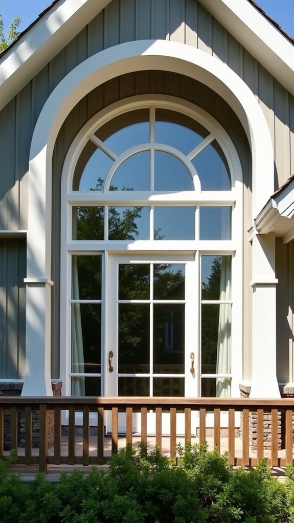 elegant arched top windows