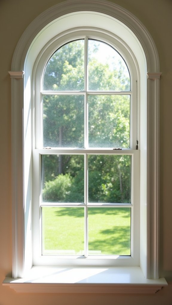 elegant arched window casings