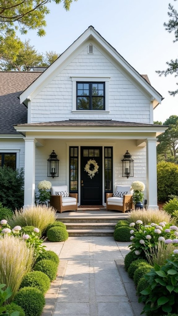 elegant coastal entryway design