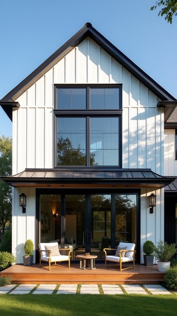 elegant contrast enhances architecture