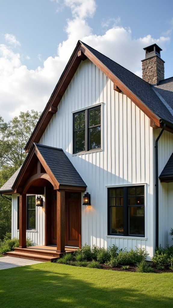 elegant dark wood accents