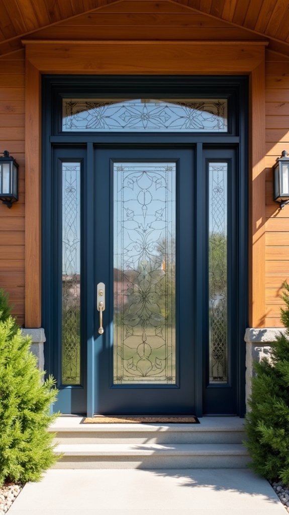 elegant glass panel design