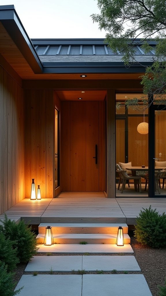 elegant minimalist outdoor illumination
