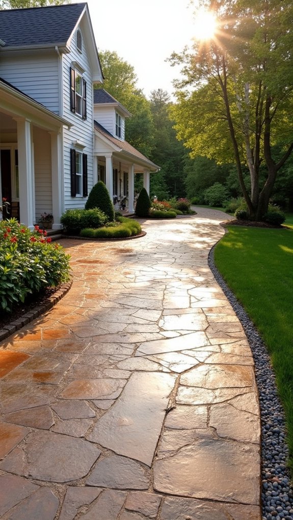 elegant stamped concrete aesthetics