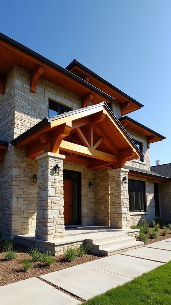 elegant stone and wood