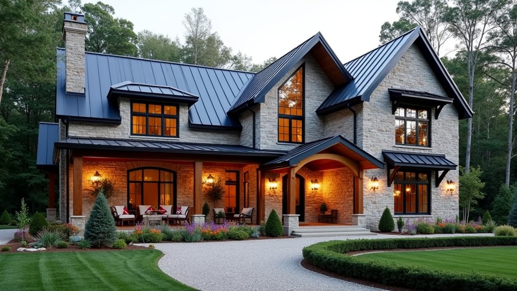 20 Stone Veneer Modern Farmhouse Exteriors That Feel Elevated