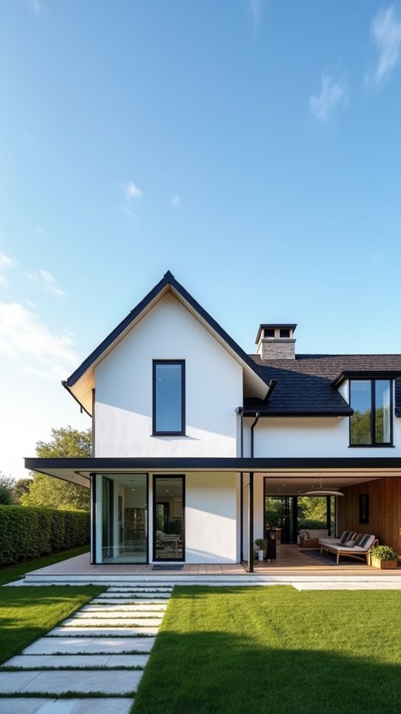 expansive black windows sophistication