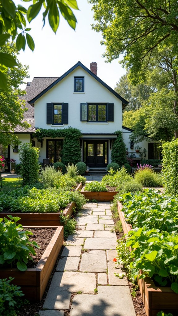 functional farmhouse vegetable garden