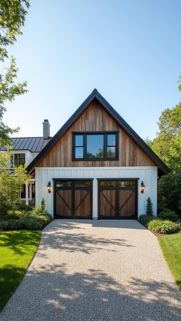 gable roof garage design