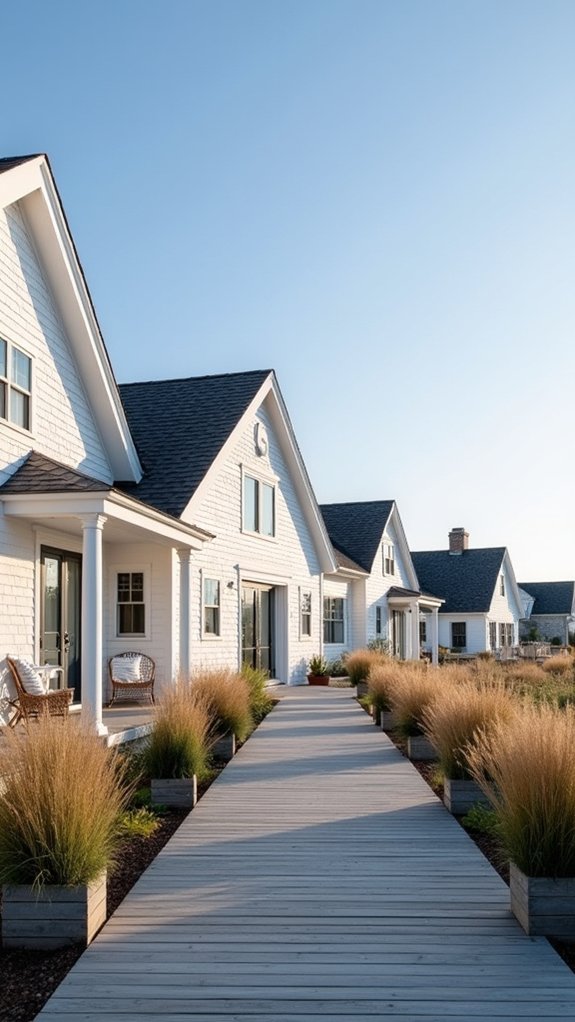 gabled roofs spacious decks