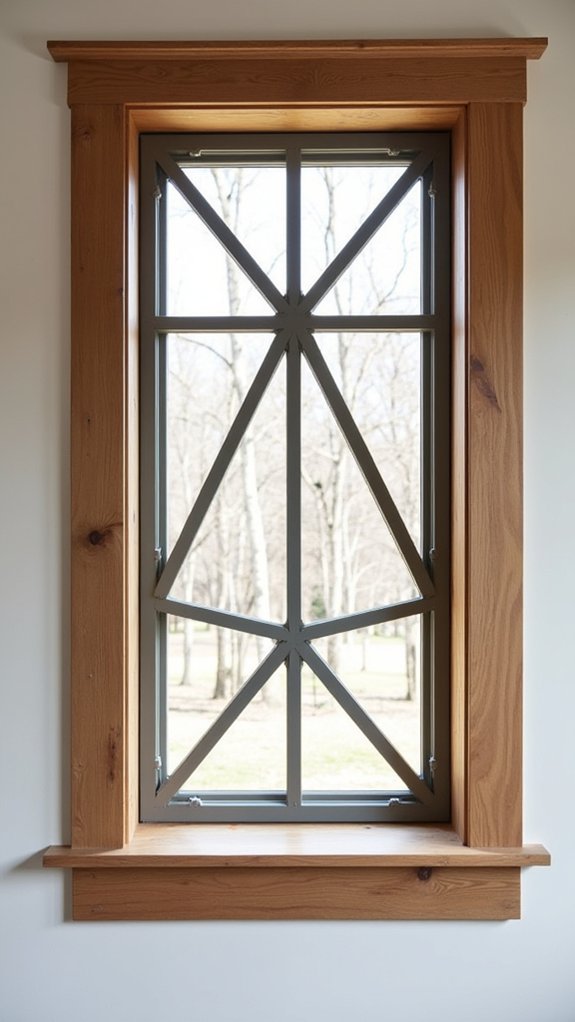 geometric trim adds elegance