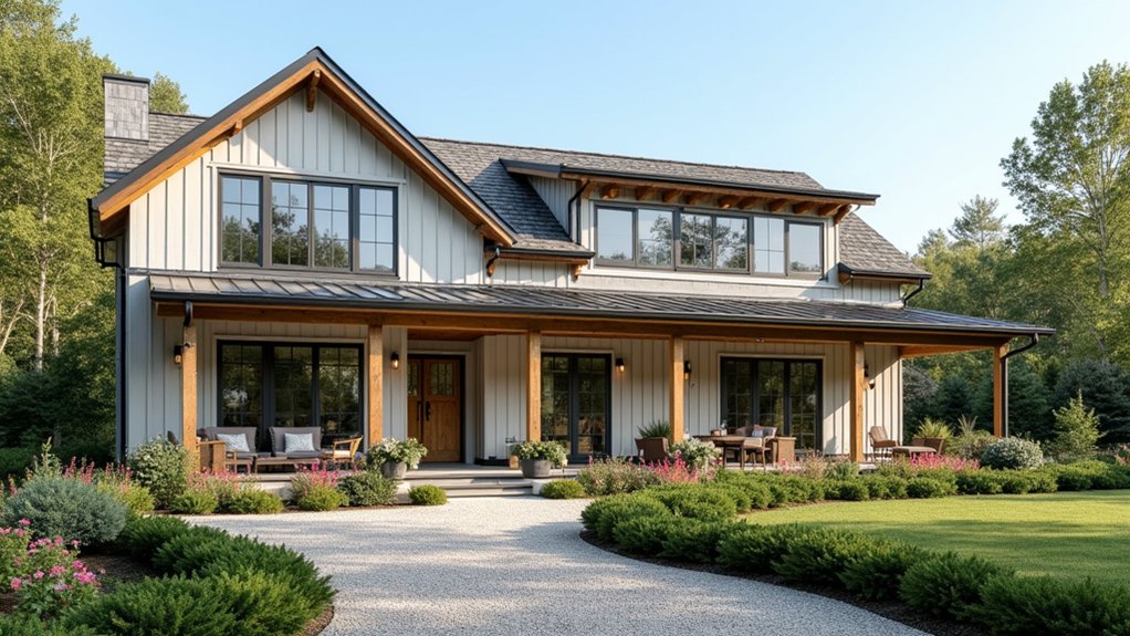 24 Modern Farmhouse Exteriors With Greige Colors You’ll Love