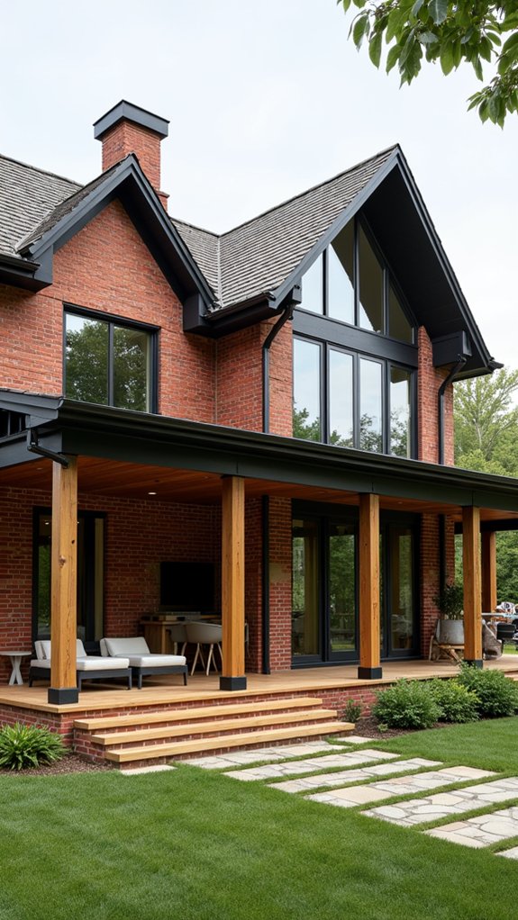 inviting open brick spaces