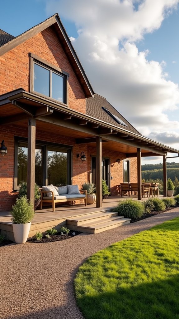 inviting open concept warmth
