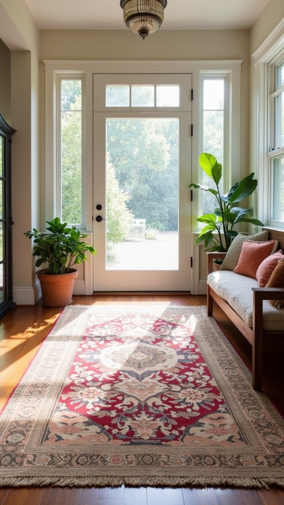 layered rugs for coziness