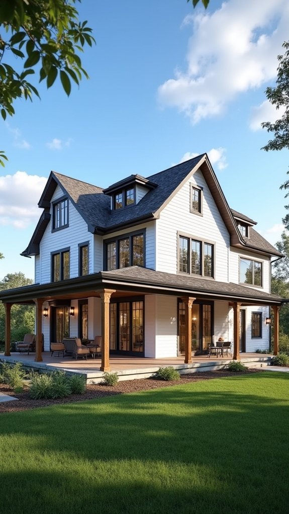light filled farmhouse living spaces