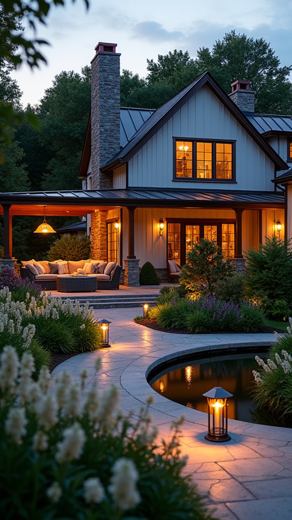 magical outdoor ambiance lighting