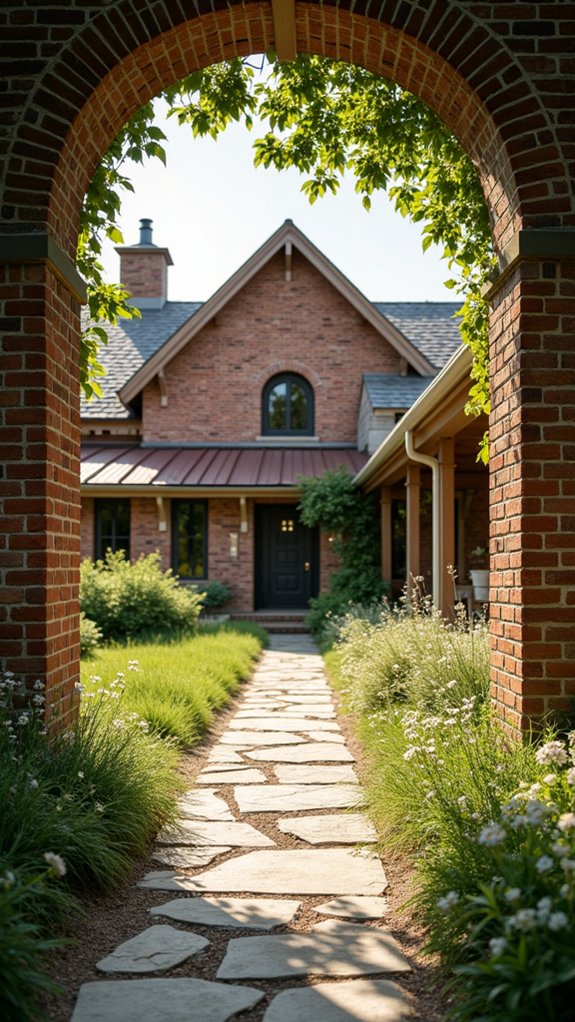 minimalist brick and nature