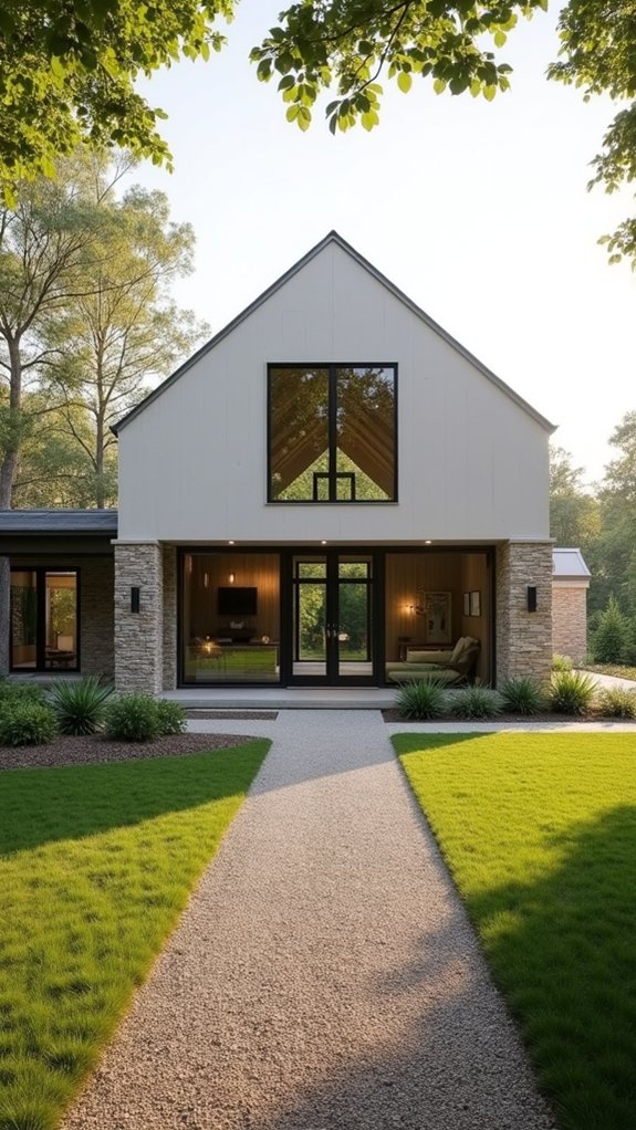 minimalist design with stone
