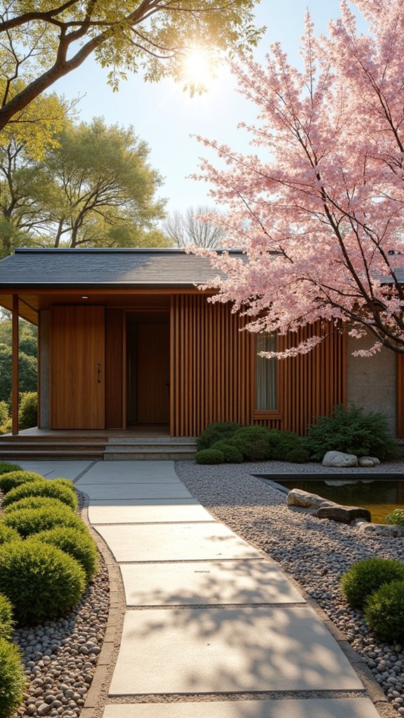 minimalist serene garden aesthetics