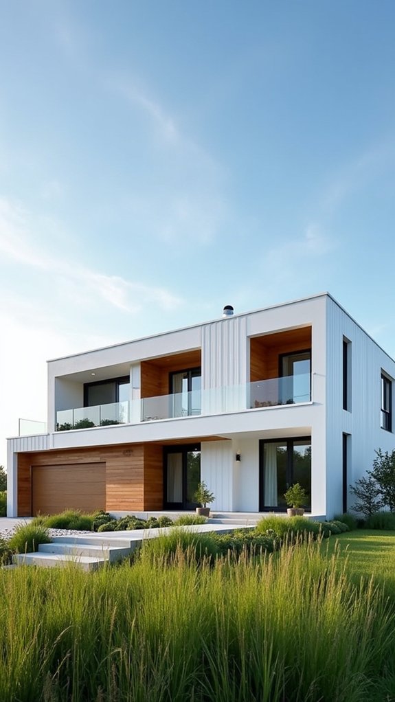 modern farmhouse with cedar