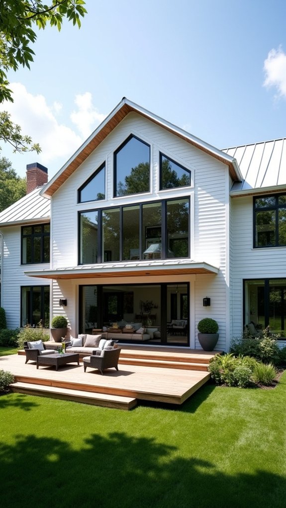 modern rustic family gathering