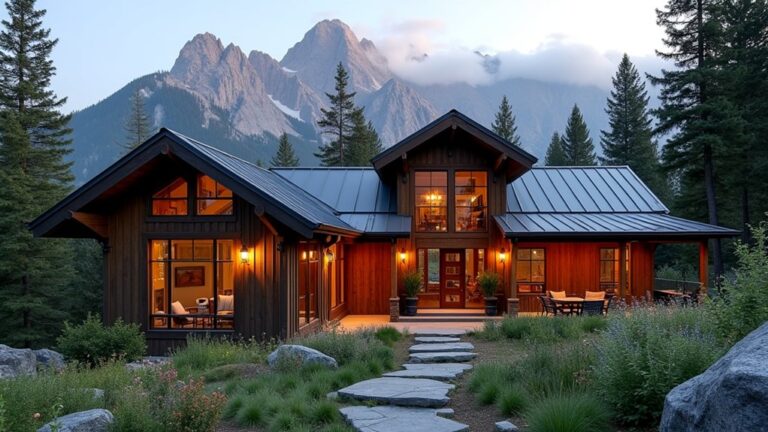 mountainous farmhouse exterior designs