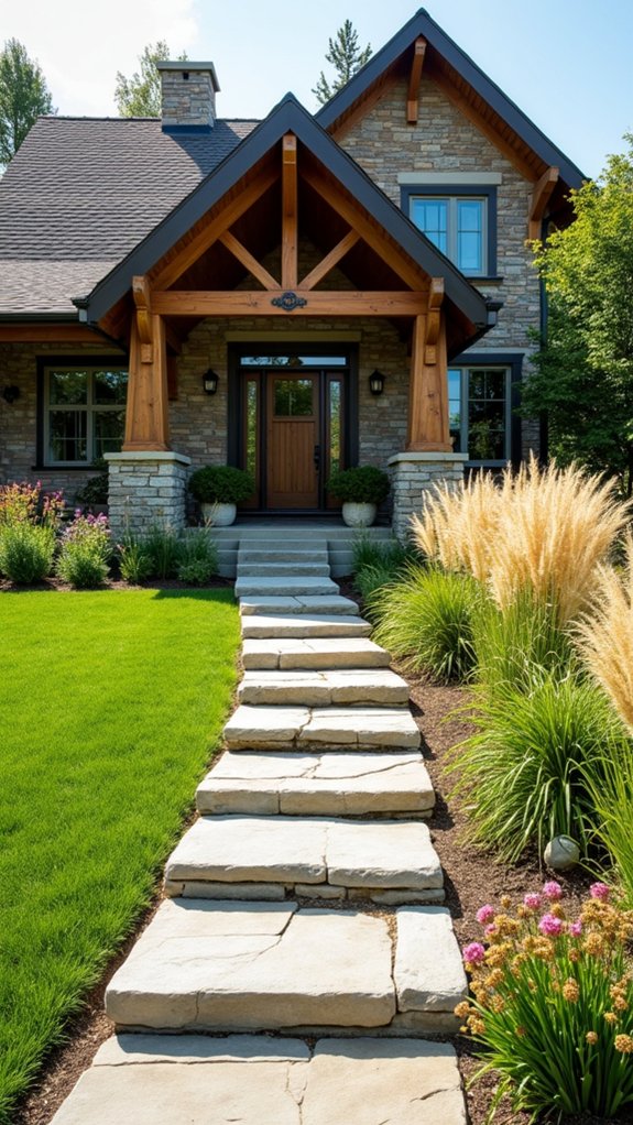 natural stone farmhouse features