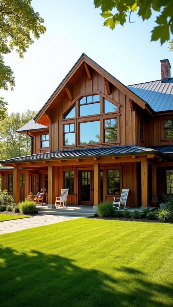 natural wood porch retreat