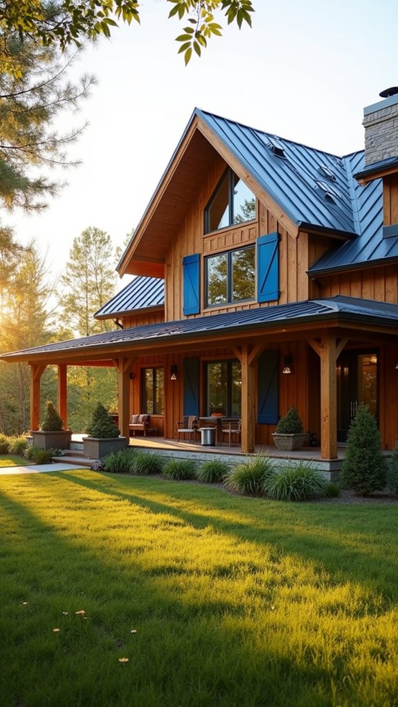 natural wood vibrant shutters