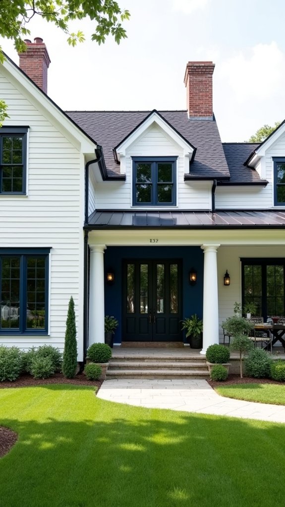navy blue farmhouse accents
