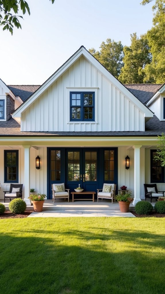 navy blue farmhouse accents