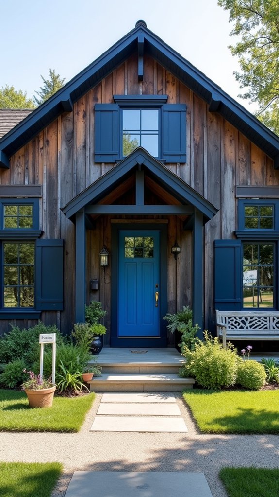 navy blue farmhouse elegance