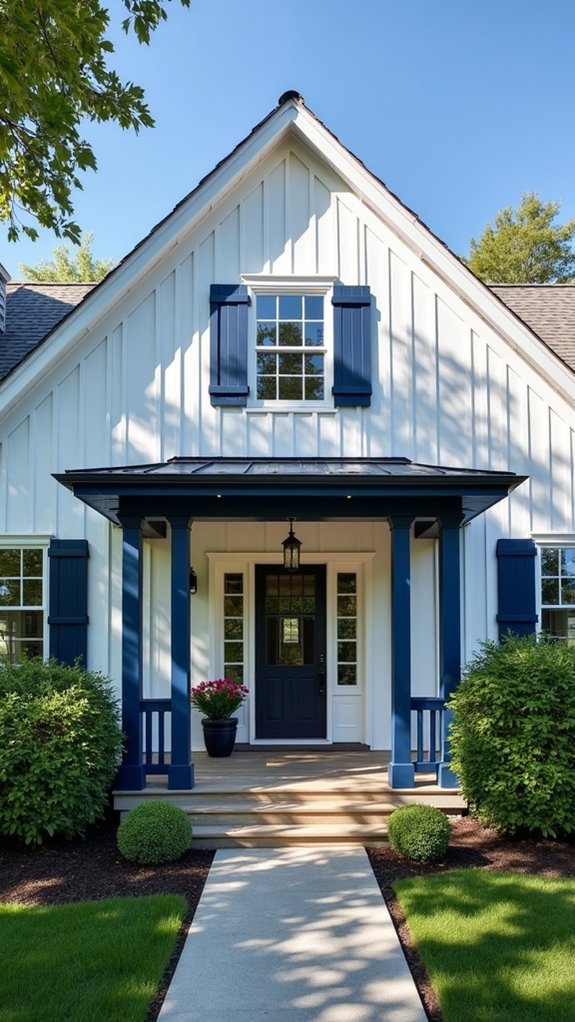 navy blue farmhouse elegance