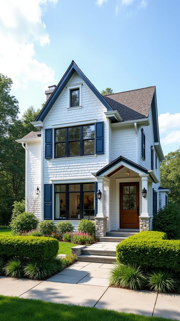 navy blue gables sophistication