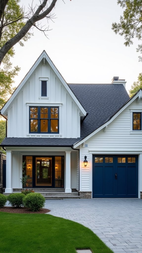 navy blue garage doors elevate