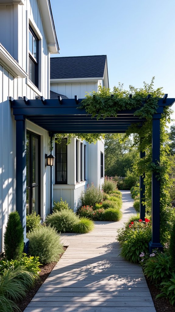 navy blue garden elegance