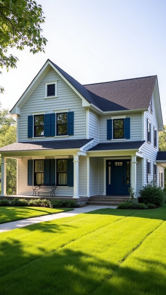 navy blue gray elegance