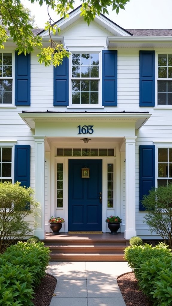 navy blue house numbers