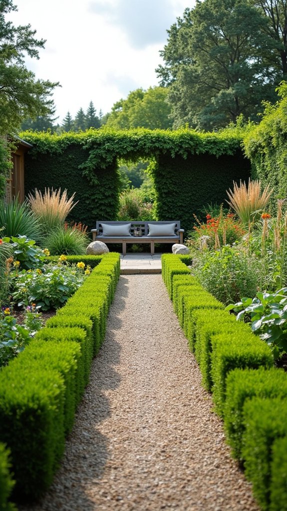 organized outdoor space zones