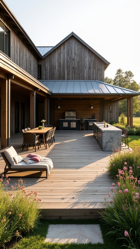 outdoor dining under stars