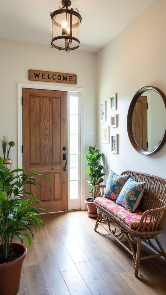 personalized welcoming entryway decor