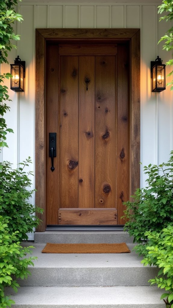 reclaimed wood adds warmth