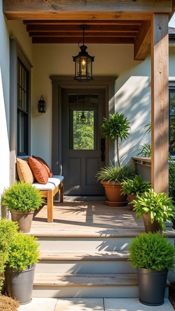 reclaimed wood adds warmth