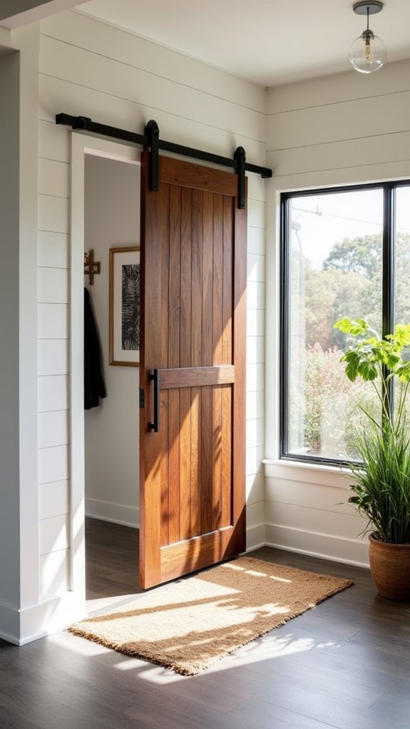 rustic charm sliding door
