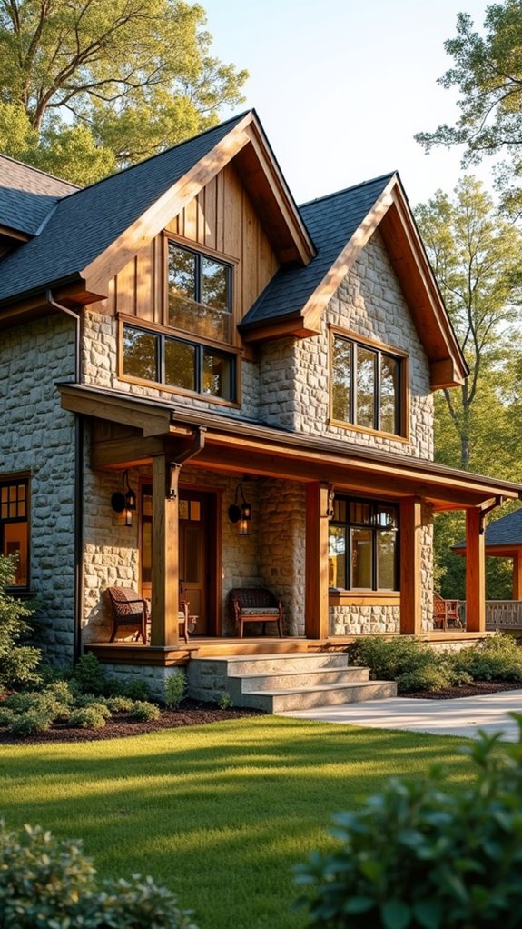 rustic charm through materials